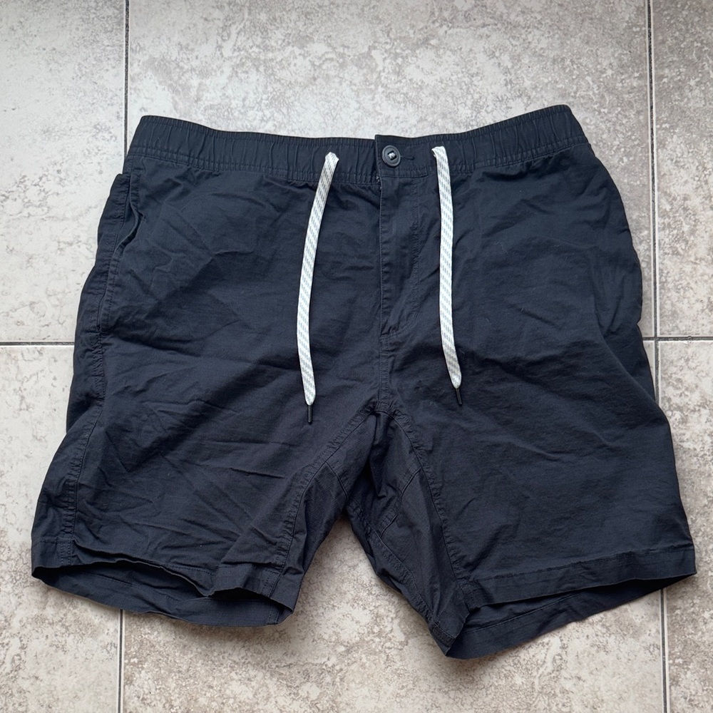 Vuori Black Drawstring Shorts